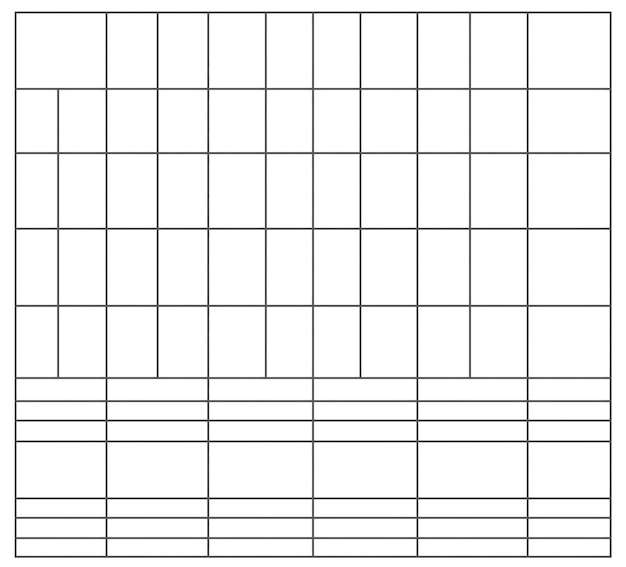A clean and minimalist number worksheet template