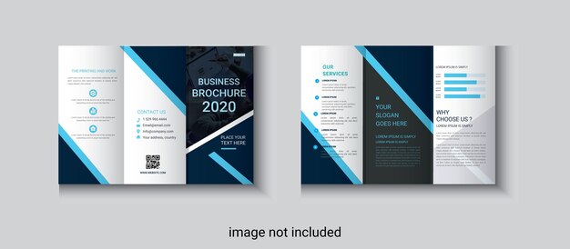 a clean modern and highquality design tri fold brochure vector design editable and customize