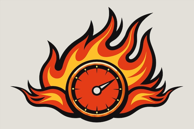 a clock with a picture of a clock that says 5 00