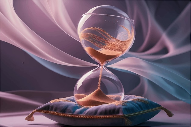 a clock with a snake in it and a fish in it