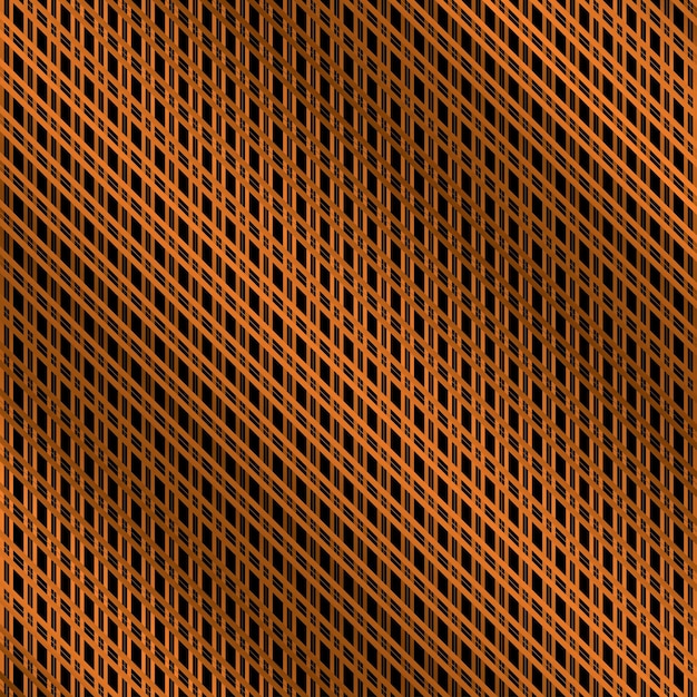 a close up of a mesh with a gold metal mesh texture