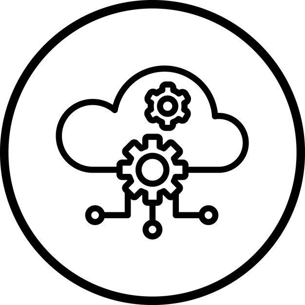 a cloud that has a flower on it