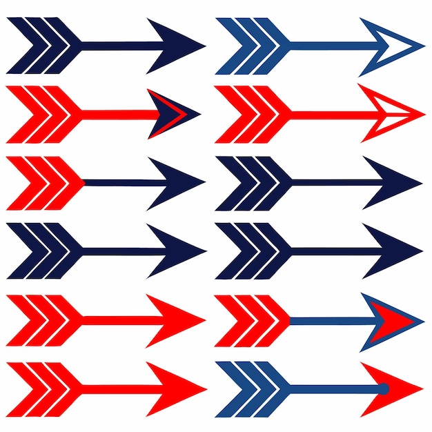 a collection of arrows with arrows that say arrows