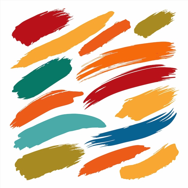 a collection of colorful circles with a red and green background