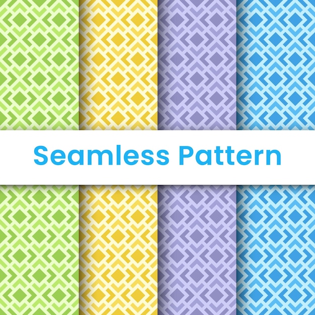 a collection of colorful seamless patterns with a white label that says groovy