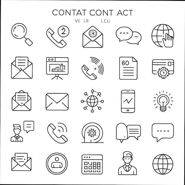 a collection of different business icons including one that says  conduit