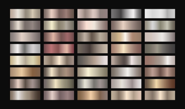 a collection of different color patterns