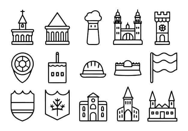 a collection of different images including the castle and castle