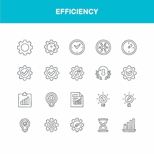 a collection of icons with the words energy in white