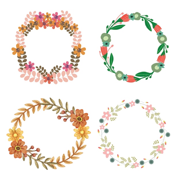 a collection of wreaths with the word quot o quot on it