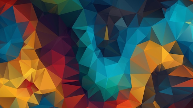 a colorful abstract illustration of a man  s face