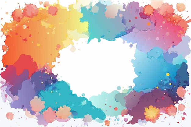 a colorful abstract painting of a frame with the words  the word  on it
