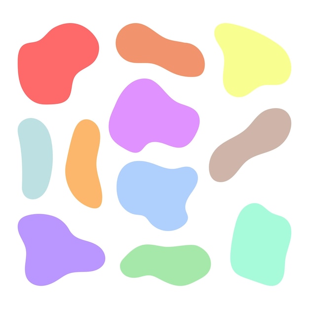a colorful abstract shapes collection