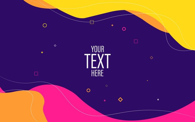 A colorful background with a yellow and purple wave design