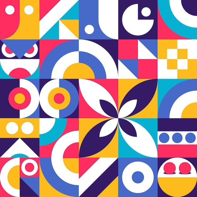 A colorful geometric pattern background