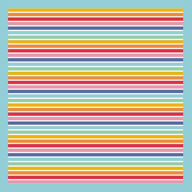 a colorful pattern of colored lines on a blue background