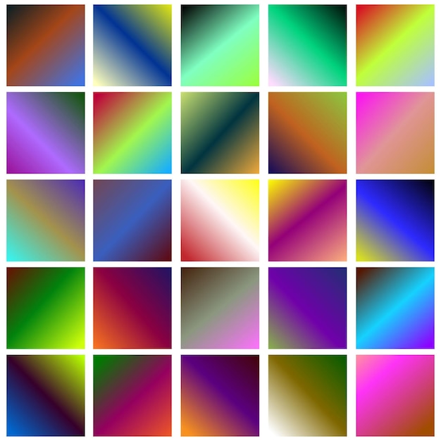 a colorful pattern of squares with different colors and shapes