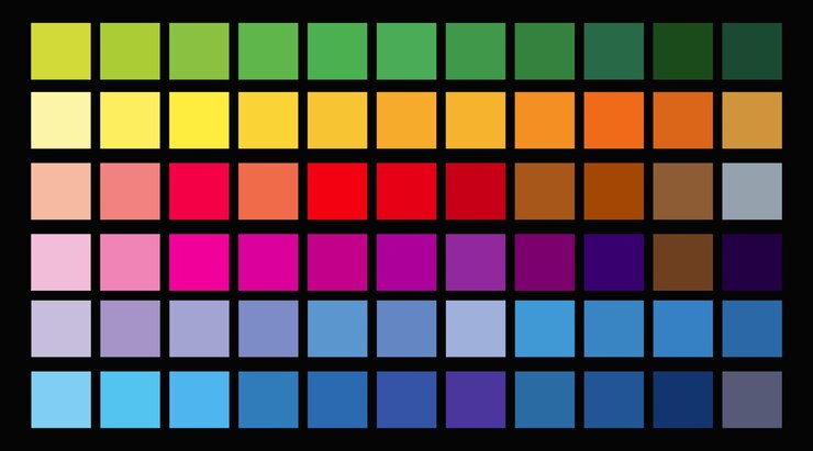 Vektör a colorful square with many colors of the same color