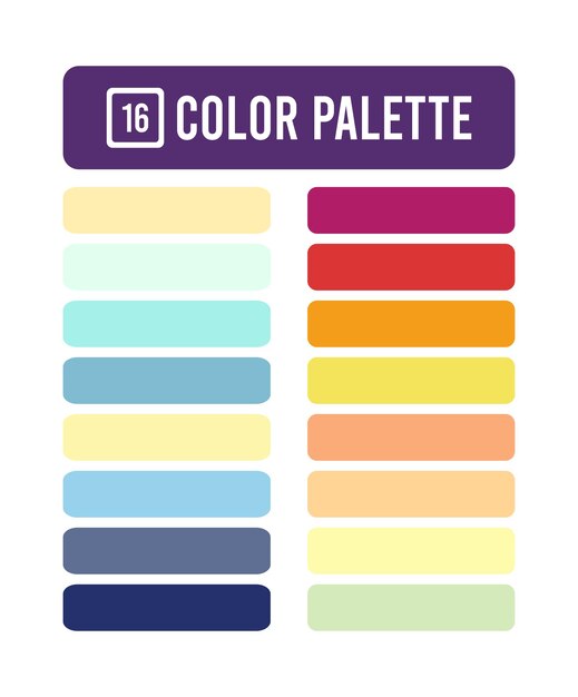 a colorful square with the color color of the color