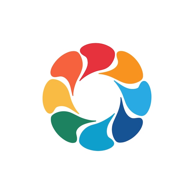 A colourful circle Logo design