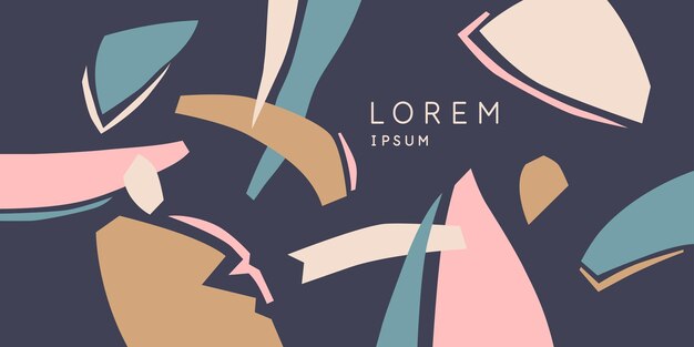 A composition with abstract elements in a popular style Background for your design Poster for a blog and website