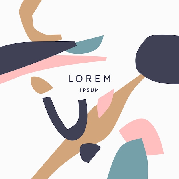 a composition with abstract elements in a popular style background for your design