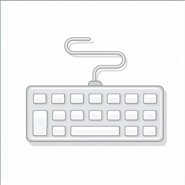 a computer keyboard with a white background that says quot the number 5 quot