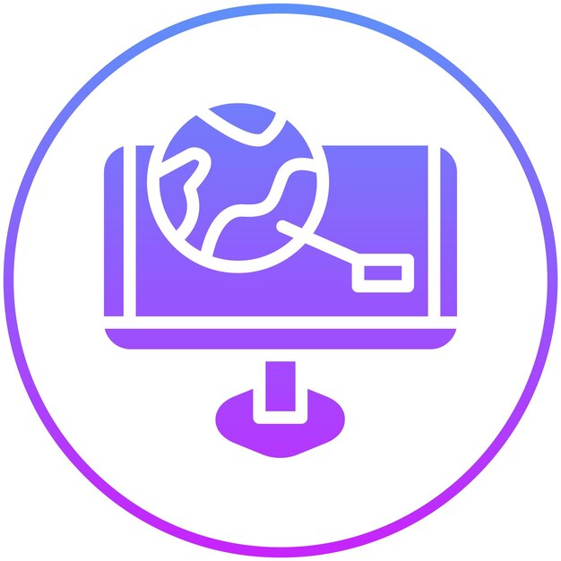 a computer monitor with a key in the middle of it