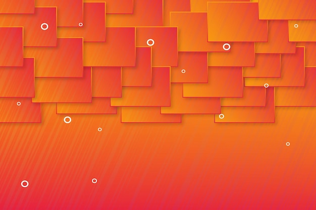 a computer screen with circles and a red background