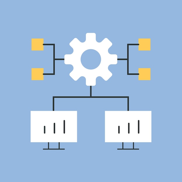 a computer work the icon blue background programming write code code programmer working with