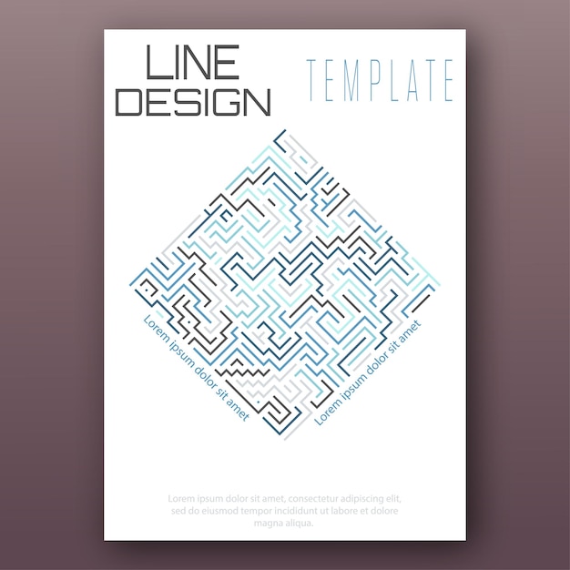 a cover template with a pattern of colored lines geometric design the cover page for a book a catalog magazine banner poster and brochure template