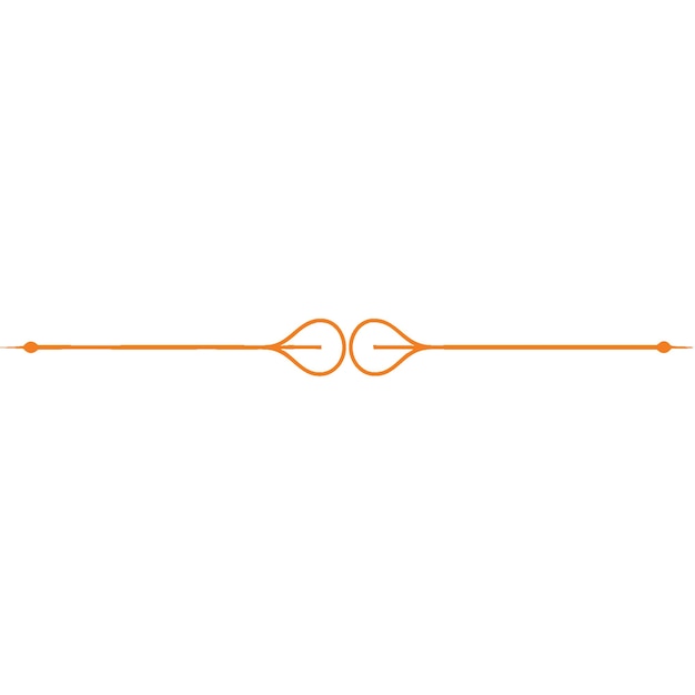 a decorative design on a white background with a red arrow pointing to the right