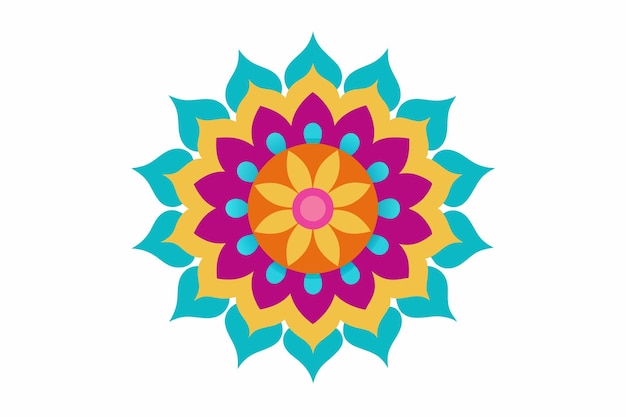 a design in yellow and orange with a yellow flower
