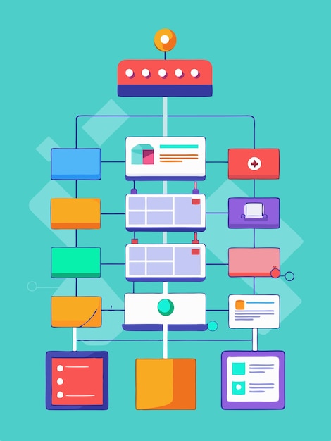 a diagram of a computer with many different devices around it