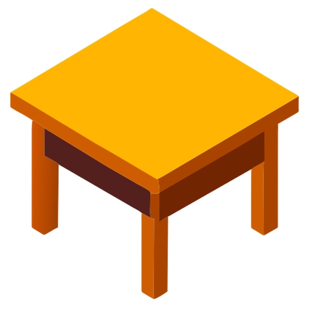 a digital painting of isometric medieval table icon