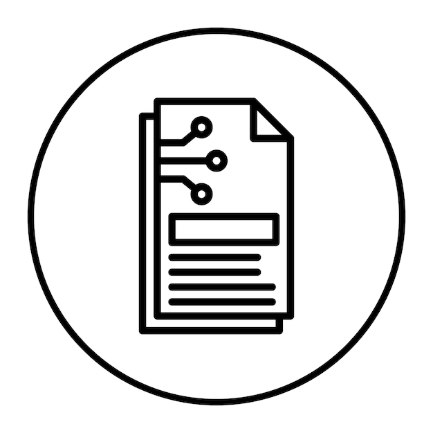 a drawing of a file with a white background