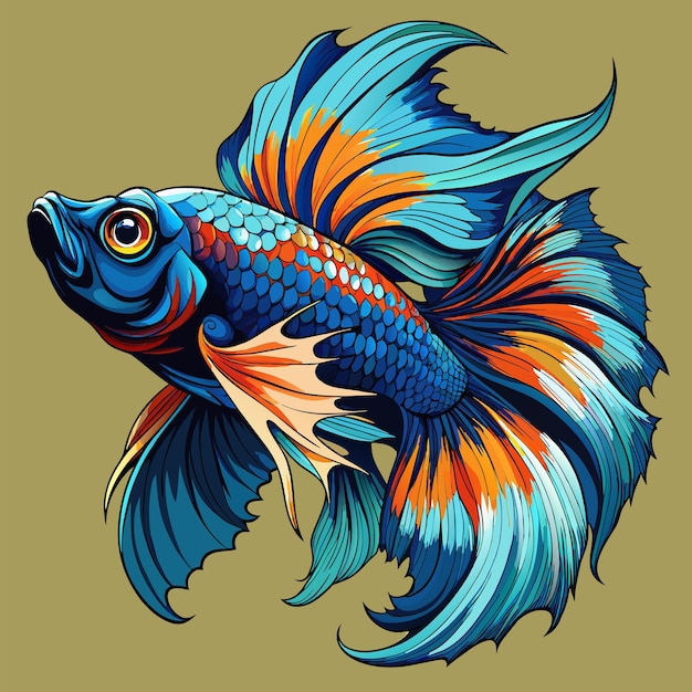 a drawing of a fish with an eye on it