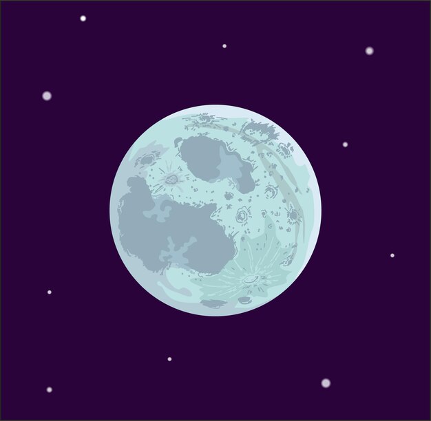 a drawing of a moon with the words the earth on it