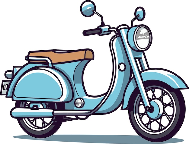 a drawing of a scooter with the logo for the brand of bmw