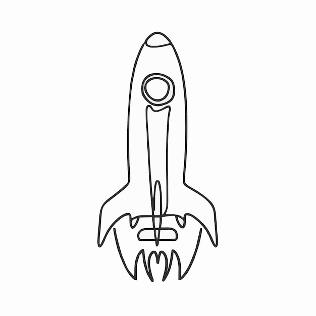 a drawing of a space shuttle with a rocket on the bottom