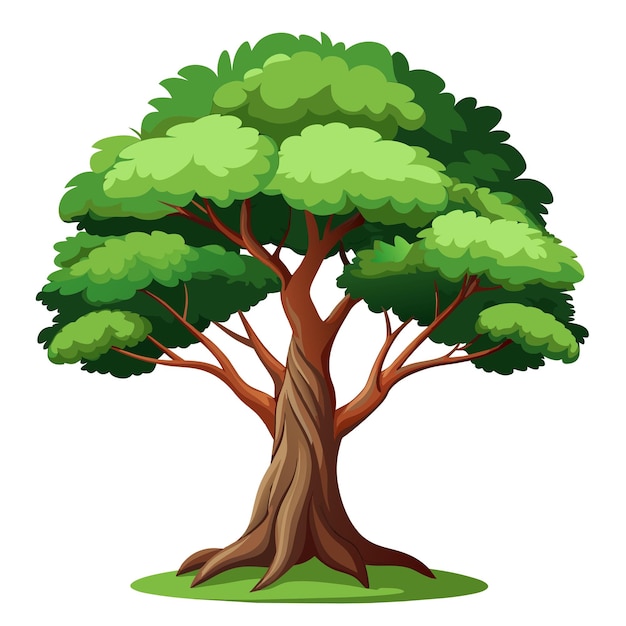 a drawing of a tree with a tree on it