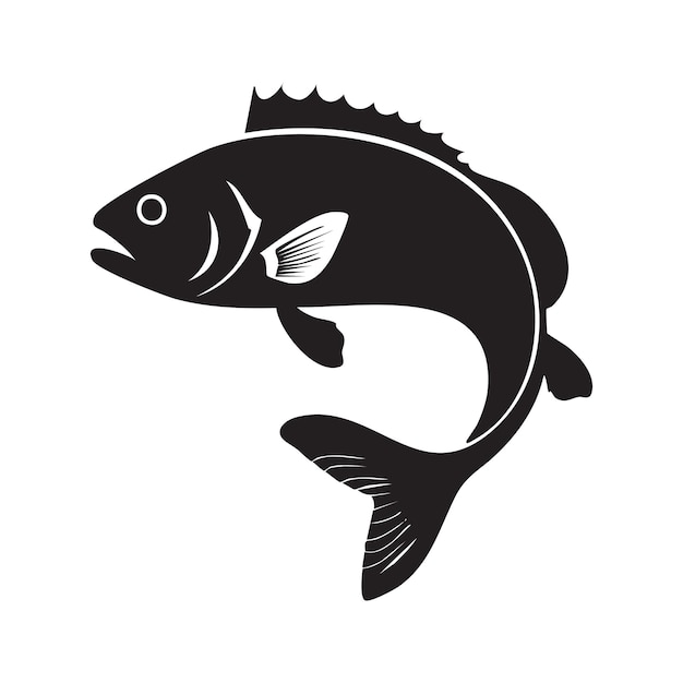 a fish that has a black tail and has a white stripe on it