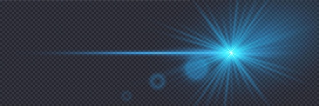 a flash of light with a glare of a horizontal line
