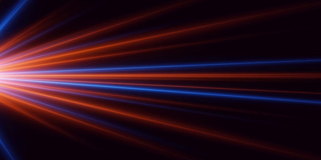 A flickering flash of light Speed light lines dynamic light