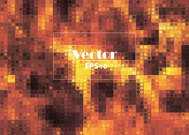 a flow of redhot lava abstract digital pixel vector image