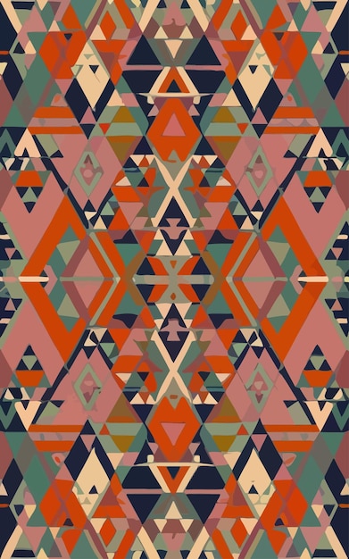 a geometric pattern by person