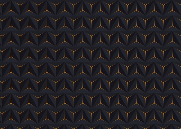 a geometric pattern of gold triangles