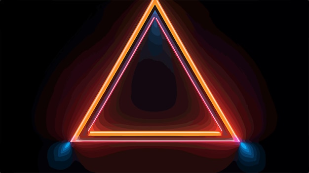 a glowing triangle with the word triangle on it