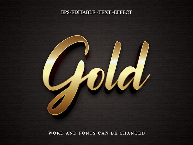 a gold word and fonts can be changed.
