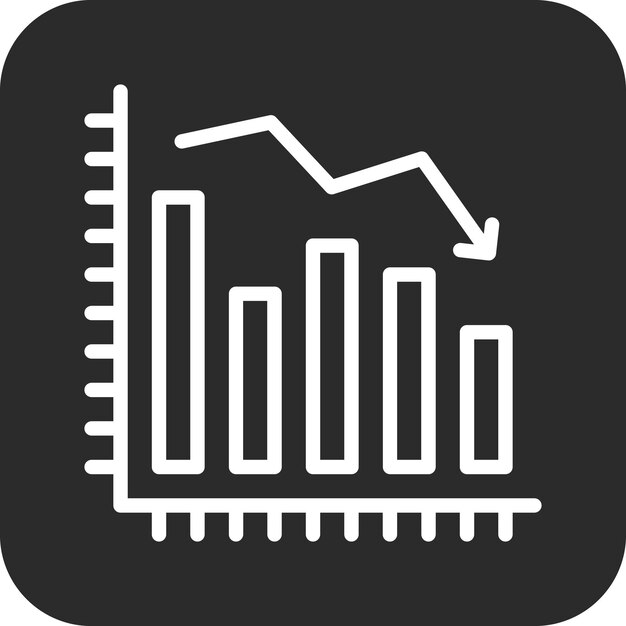 a graph is drawn on a black background with a graph above it